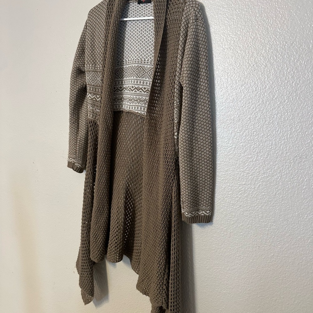 Source Unknown Gray Open-Front Cardigan - image 2